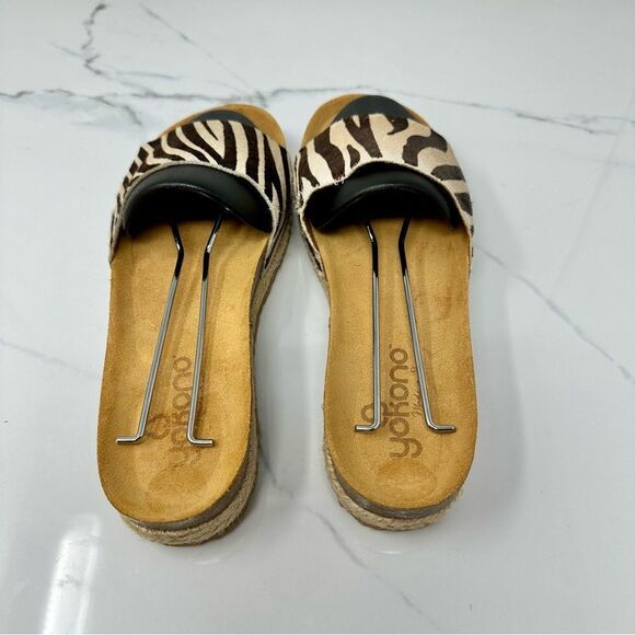 Yokono Calf Hair Sandals- Size 8 - Picture 7 of 14